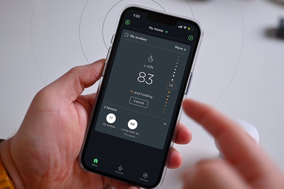 Ecobee thermostat login via the app